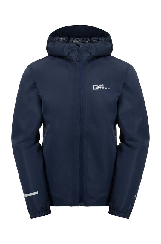 Детский дождевик Jack Wolfskin FLAZE с капюшоном тёмно-синий 1609263.92.152