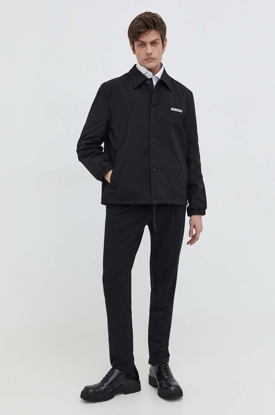 HUGO kurtka koszulowa 50505059 czarny SS24