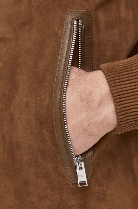 BOSS geacă din piele întoarsă 50505647