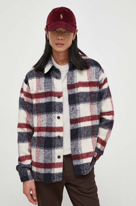 Les Deux giacca camicia con aggiunta di cotone LDM640079 multicolore SS24