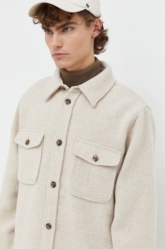 Les Deux kurtka koszulowa beżowy LDM640080