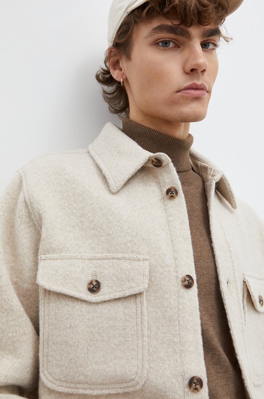 Les Deux kurtka koszulowa LDM640080 beżowy
