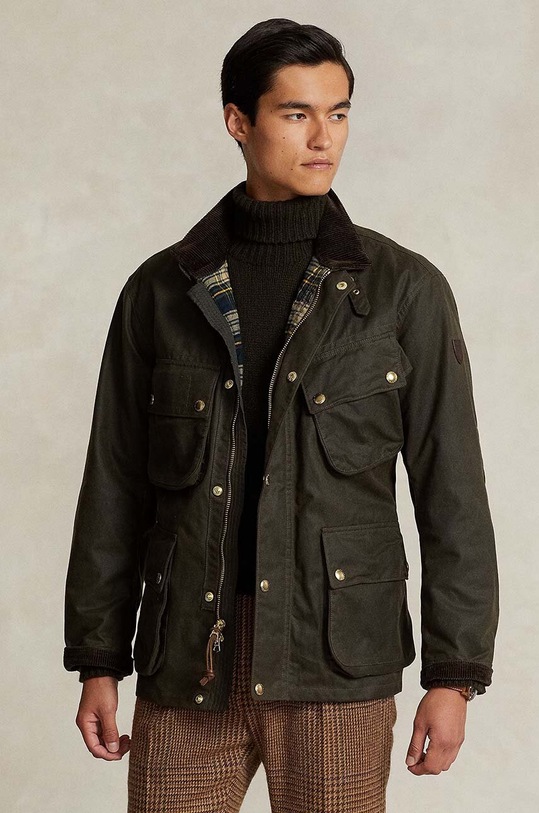 Polo Ralph Lauren geacă cu captuseala verde 710923288
