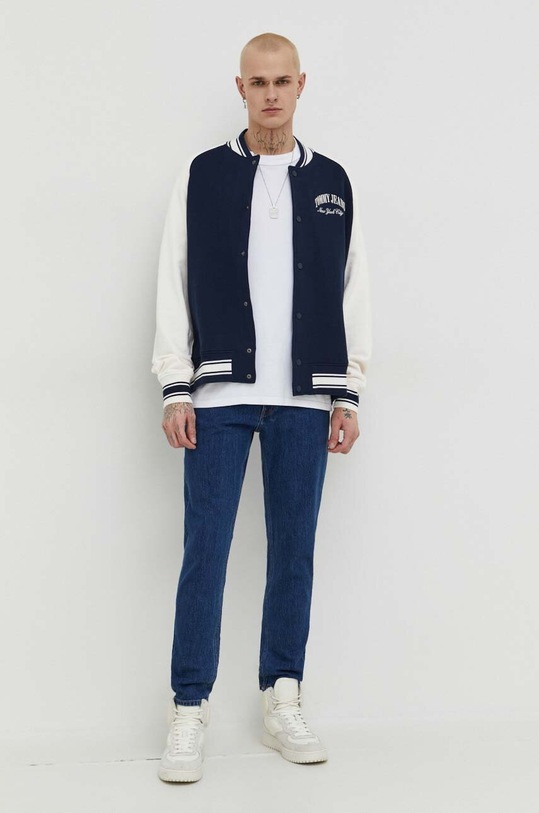 Tommy Jeans bluza bawełniana DM0DM18400 granatowy SS24