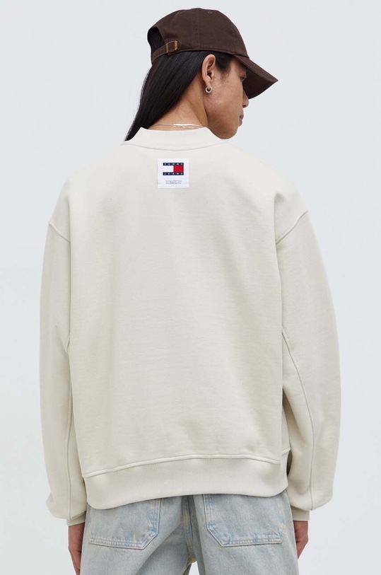Odzież Tommy Jeans bluza bawełniana DM0DM18406 beżowy