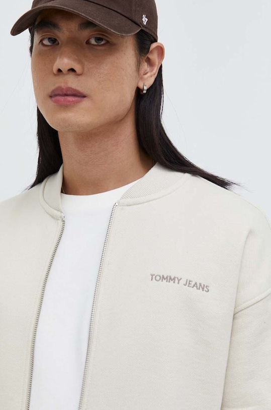 Tommy Jeans bluza bawełniana beżowy DM0DM18406