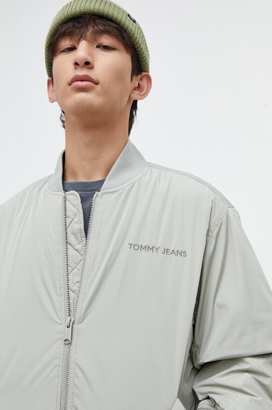 Bomber jakna Tommy Jeans zelena DM0DM17879