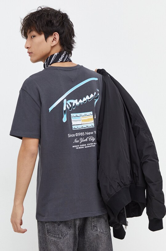 Tommy Jeans geacă bomber DM0DM17879 negru