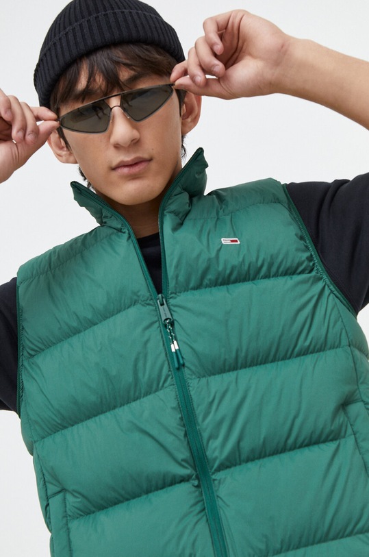 Tommy Jeans bezrękawnik puchowy zielony DM0DM17893