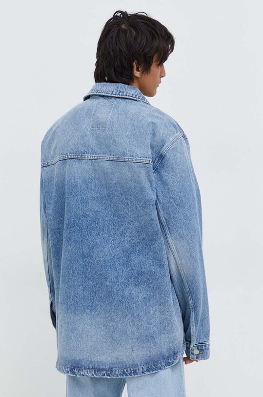 Odzież Tommy Jeans kurtka jeansowa DM0DM18262 niebieski
