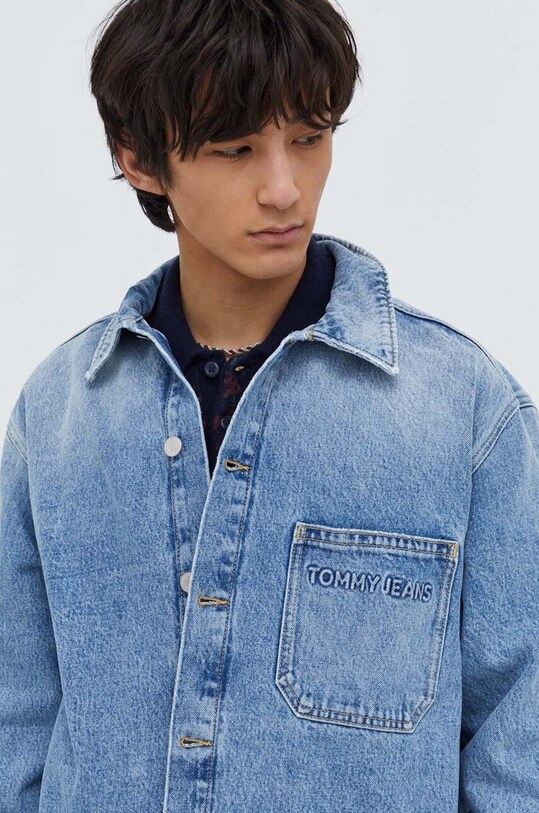 Tommy Jeans kurtka jeansowa niebieski DM0DM18262