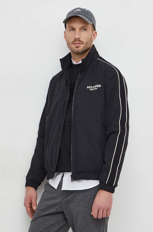 Bunda Tommy Hilfiger nezateplené černá MW0MW33728