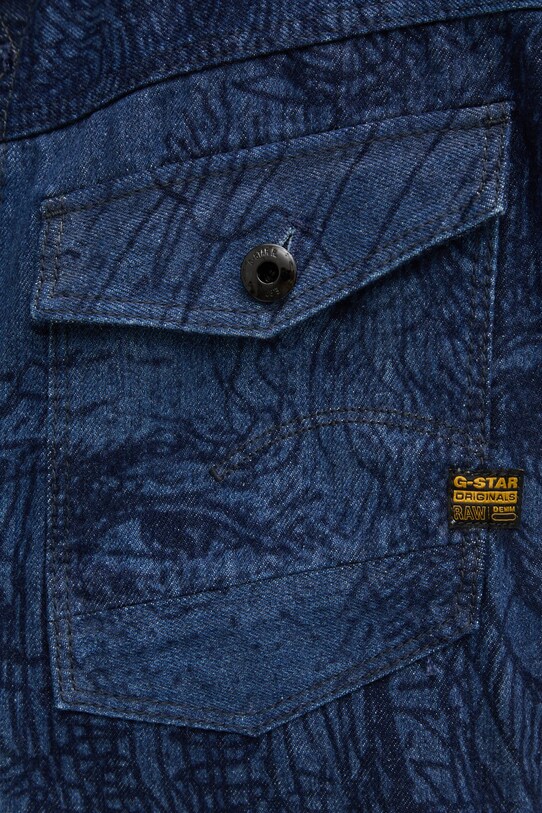 G-Star geacă din denim D23593.D317 bleumarin