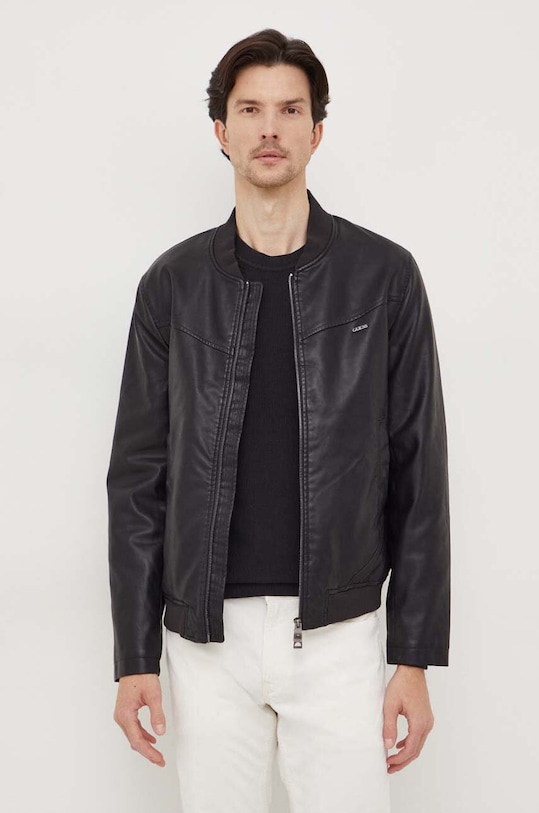 Ρούχα Μπουφάν Guess M4RL10.WFW60 μαύρο