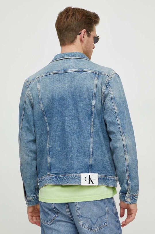 Odzież Calvin Klein Jeans kurtka jeansowa J30J324569 granatowy
