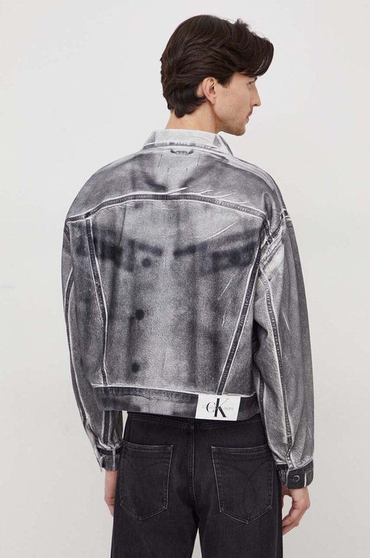 Odzież Calvin Klein Jeans kurtka jeansowa J30J324971 szary