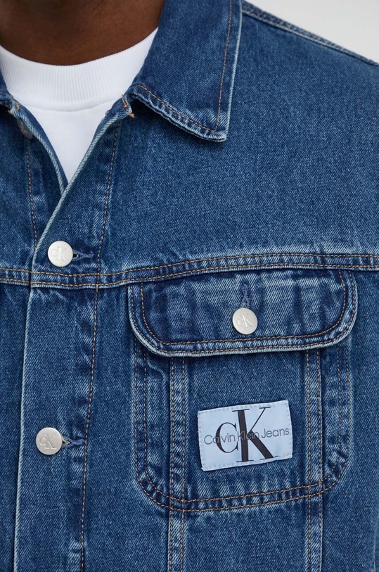 Calvin Klein Jeans kurtka jeansowa J30J324972 granatowy