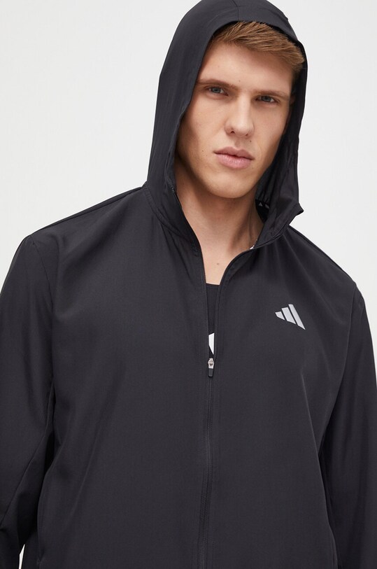 Куртка для бега adidas Performance Run It с капюшоном чёрный IL7230
