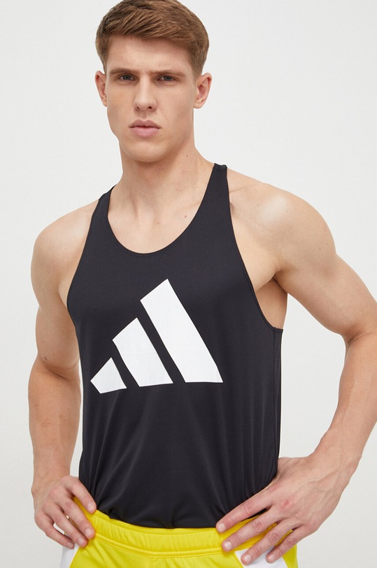 Топ за бягане adidas Performance Run It черен IL7233