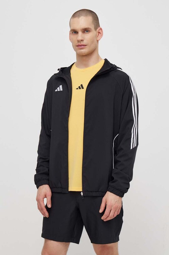 Куртка для тренувань adidas Performance Tito24 з капюшоном чорний IM8806