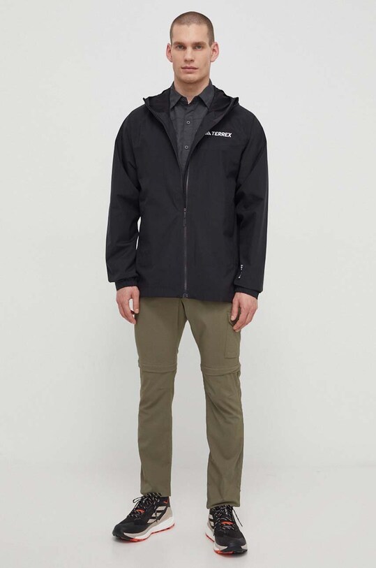 adidas TERREX geaca de ploaie Multi 2L RAIN.RDY IP1435 negru SS24