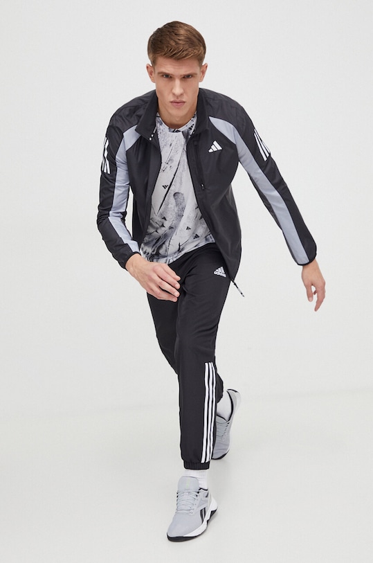 adidas Performance wiatrówka Own the Run IQ3828 czarny SS24