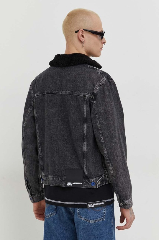 Oblečení Džínová bunda Karl Lagerfeld Jeans 240D1400 černá