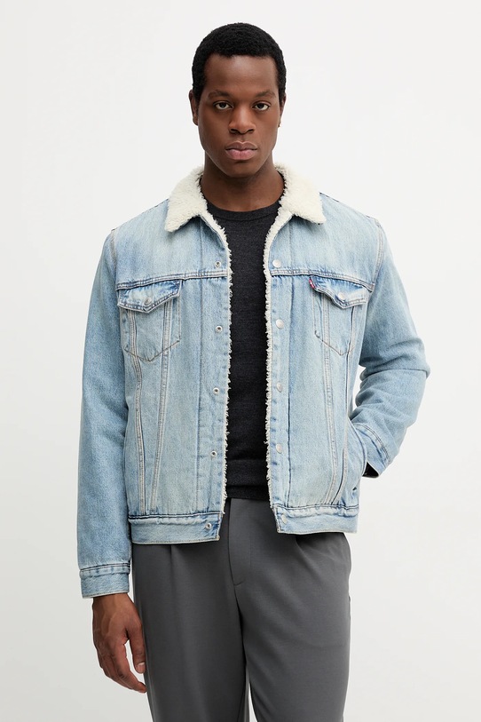 Džínová bunda Levi's riflovina modrá 16365