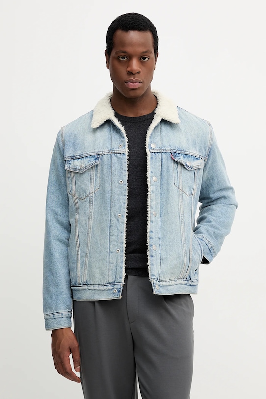 Džínová bunda Levi's riflovina modrá 16365