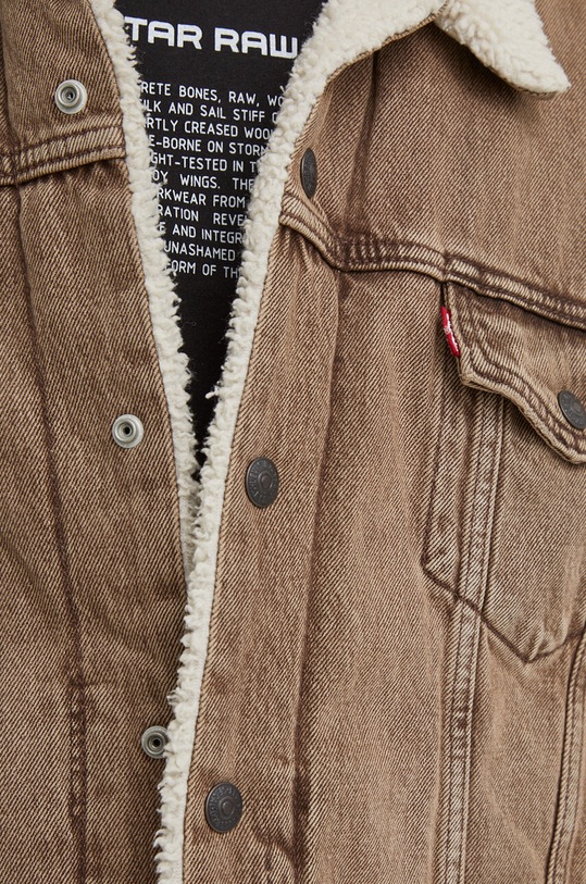 Levi's kurtka jeansowa 16365 brązowy