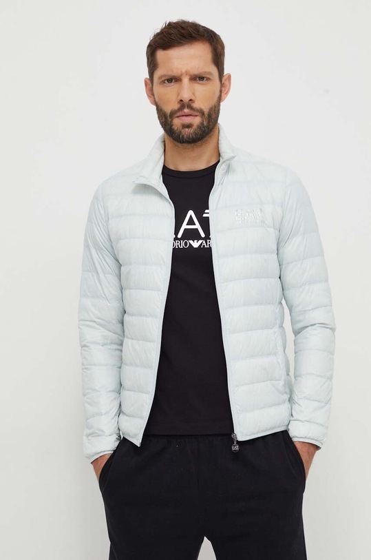 Пухова куртка EA7 Emporio Armani пухова легка блакитний 8NPB01.PN29Z