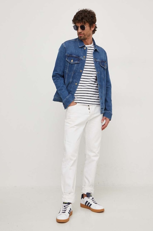 Pepe Jeans kurtka jeansowa PINNERS PM402715HT7 niebieski SS24