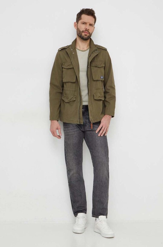 Хлопковая куртка Pepe Jeans VESTER PM402874 зелёный SS24