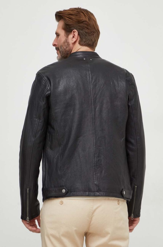 Îmbrăcăminte Pepe Jeans geaca de piele PM402878 negru