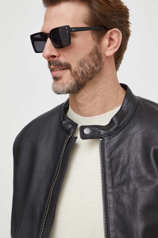 Pepe Jeans geaca de piele negru PM402878