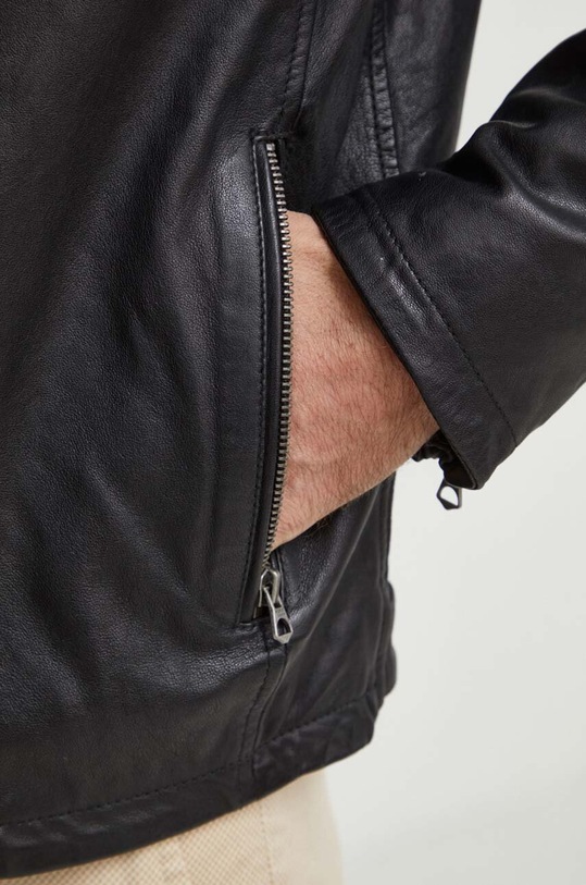 Pepe Jeans geaca de piele PM402878 negru