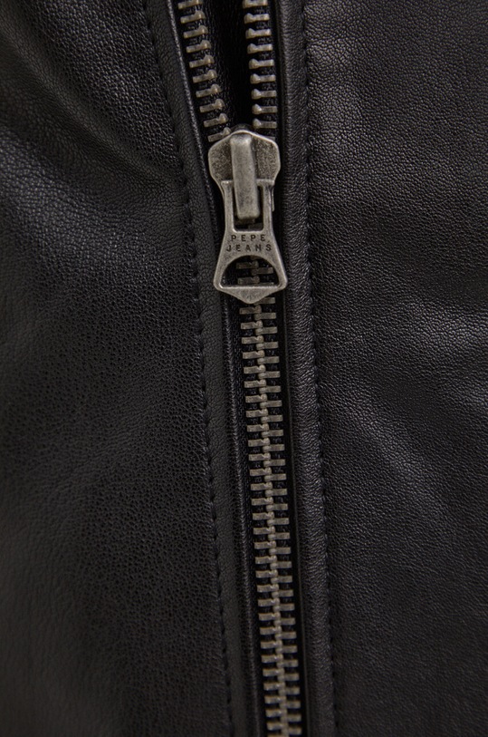 Pepe Jeans geaca de piele Valen negru PM402881