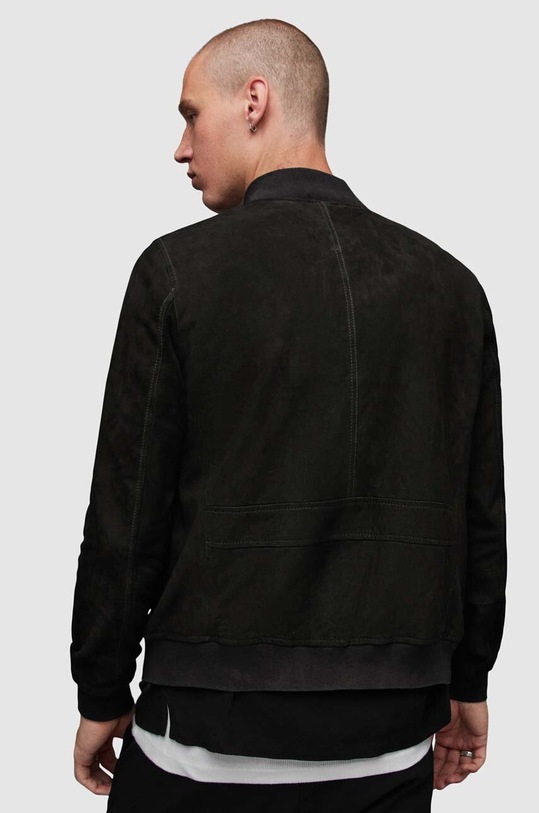 AllSaints kurtka bomber zamszowa Ronan czarny ML075U