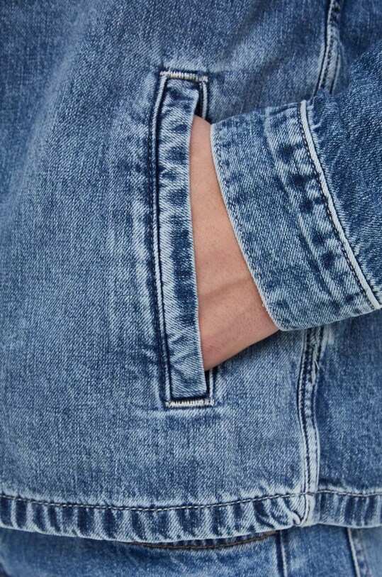 Pepe Jeans geacă din denim Luka Stencil PM402886 albastru