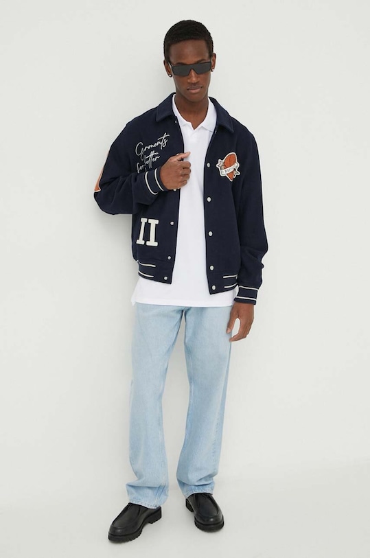 Вълнено яке Les Deux LDM610135 тъмносин SS24