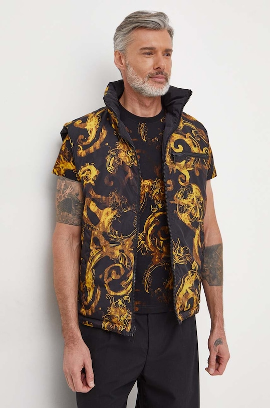 Двостороння пухова безрукавка Versace Jeans Couture 76GAU422 чорний SS24