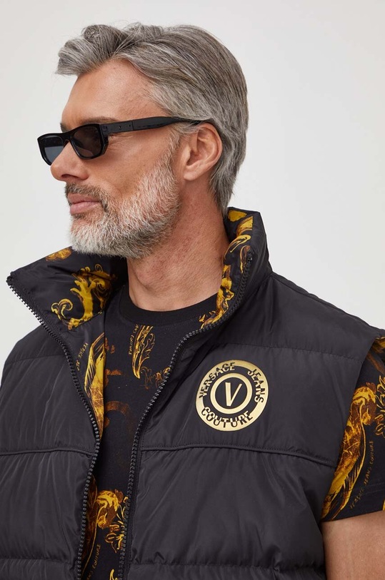 Versace Jeans Couture bezrękawnik puchowy dwustronny 76GAU422 czarny