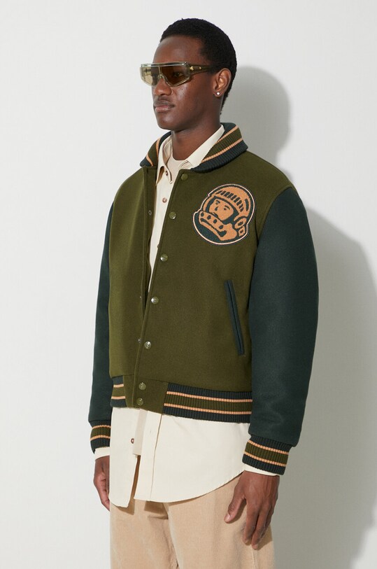 Bomber bunda Billionaire Boys Club Astro Varsity zelená B23402