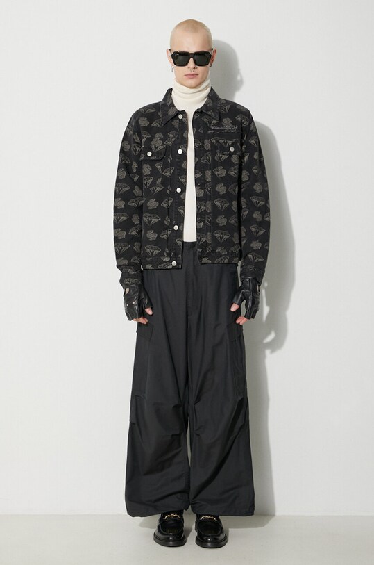 Traper jakna Billionaire Boys Club Diamonds & Dollars Denim B23409 crna SS24