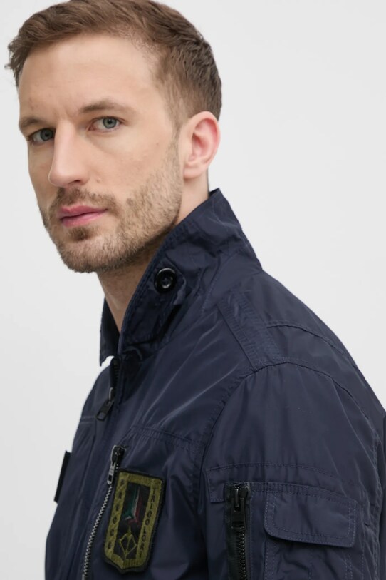 Jakna Aeronautica Militare AB2071CT3081 mornarsko plava