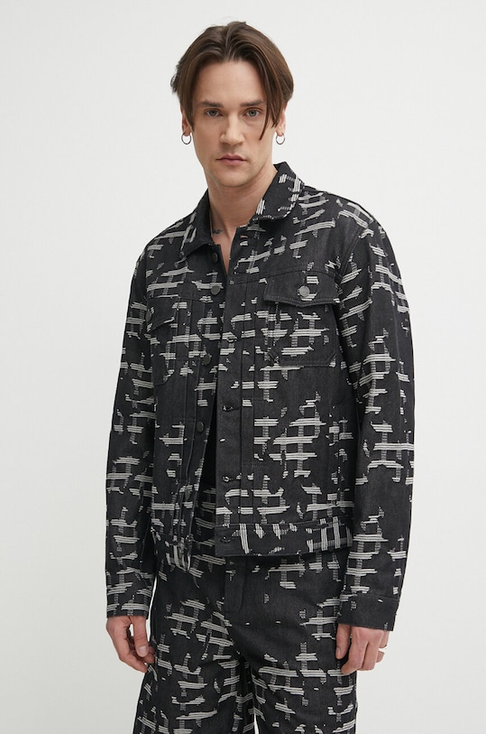 IRO geacă din denim necaptusit negru MP137YANIS1