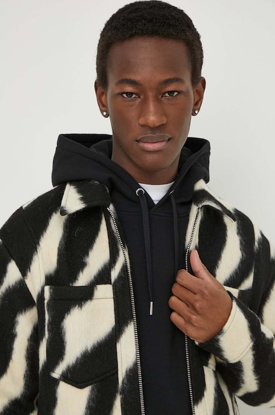 IRO geaca din amestec de lana multicolor MP100KHLEEF