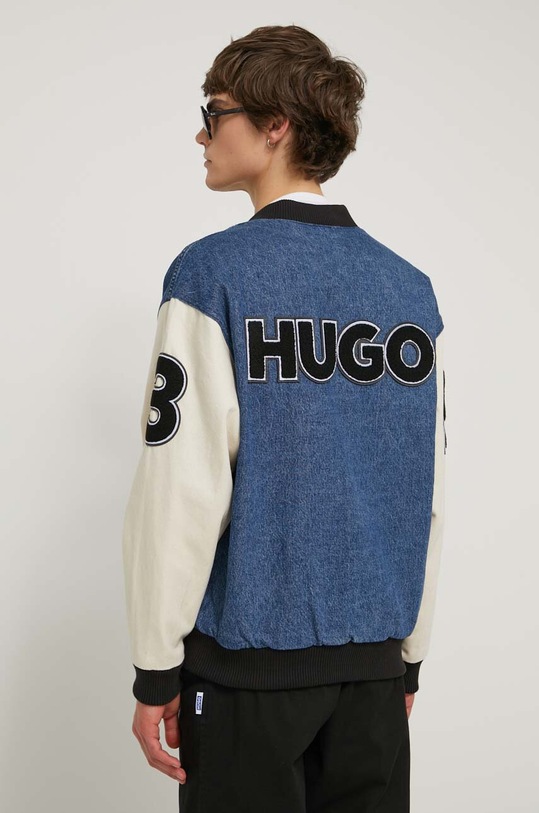 Ρούχα Τζιν μπουφάν bomber Hugo Blue 50511551 μπλε