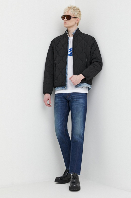 HUGO Blue kurtka 50510242 czarny SS24