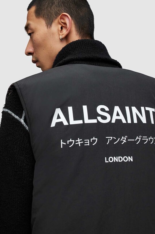Odzież AllSaints bezrękawnik dwustronny Underground MJ200Z czarny